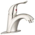 Dura Faucet HEAVY DUTY SINGLE LEVER ARC RV LAVATORY FAUCET - BRUSHED SATIN NICKEL DF-NML202-SN